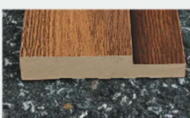 A Plastpro Polyfiber door frame after ground exposure, showing no decay