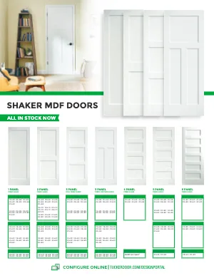 Cover of Tucker Shaker MDF Doors
