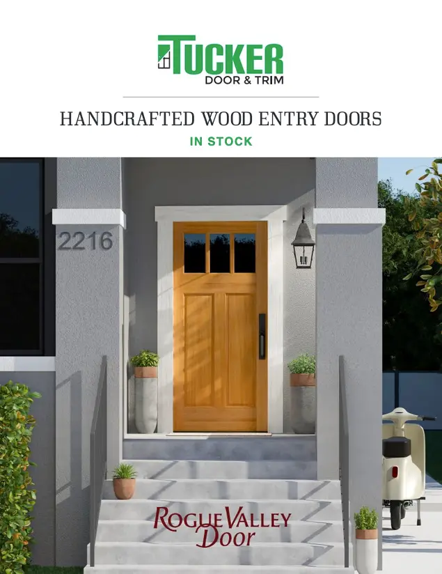 Handcrafted wood entry doors cover