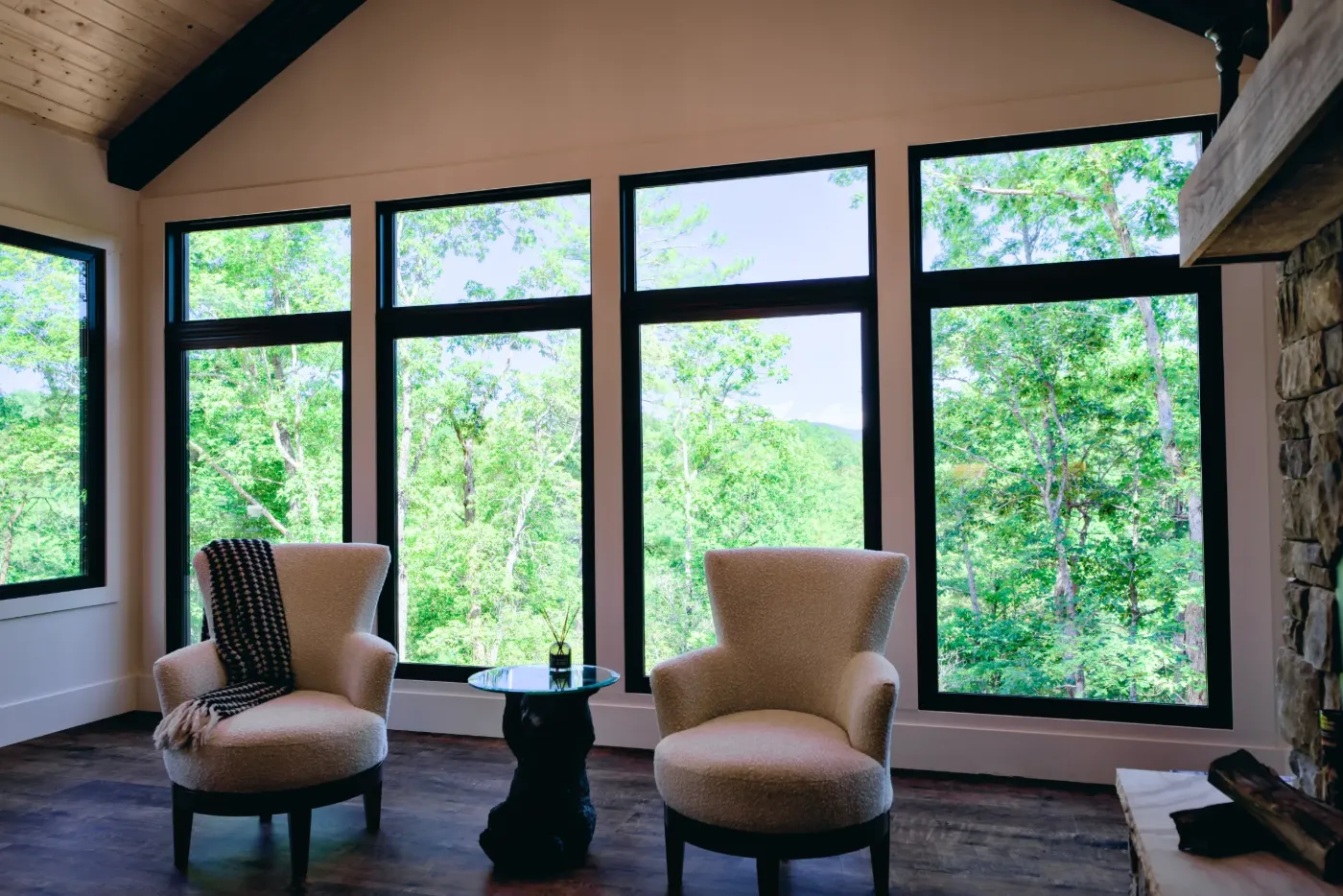 Vaulted window wall