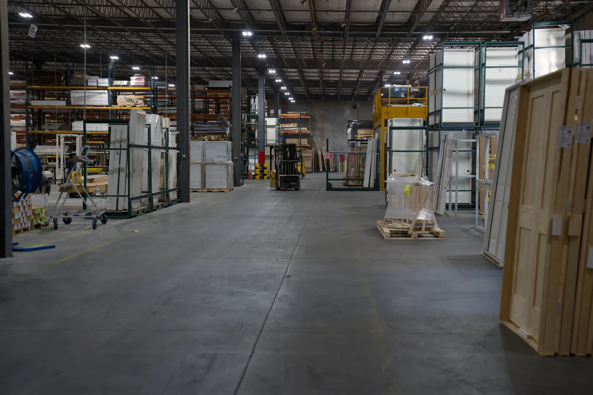 Doors staged on the Tucker production floor